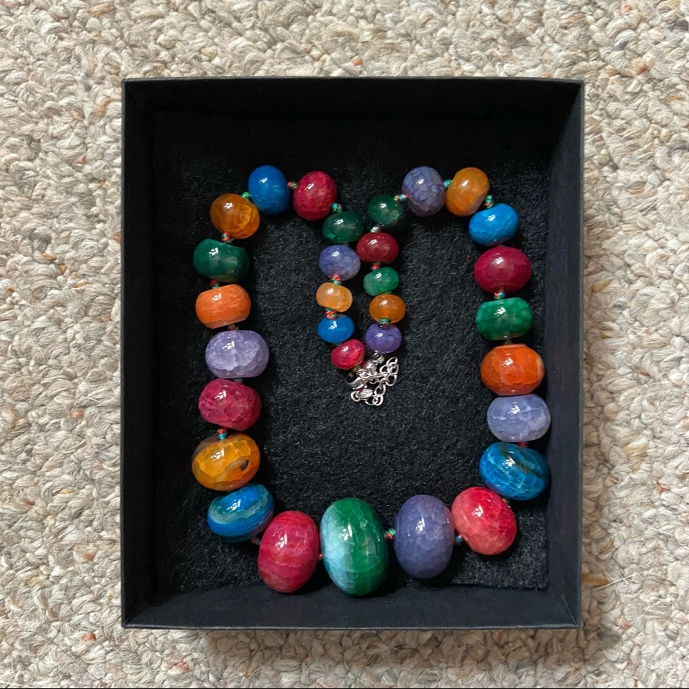 Colorful Statement Necklace - Picture 2 of 5